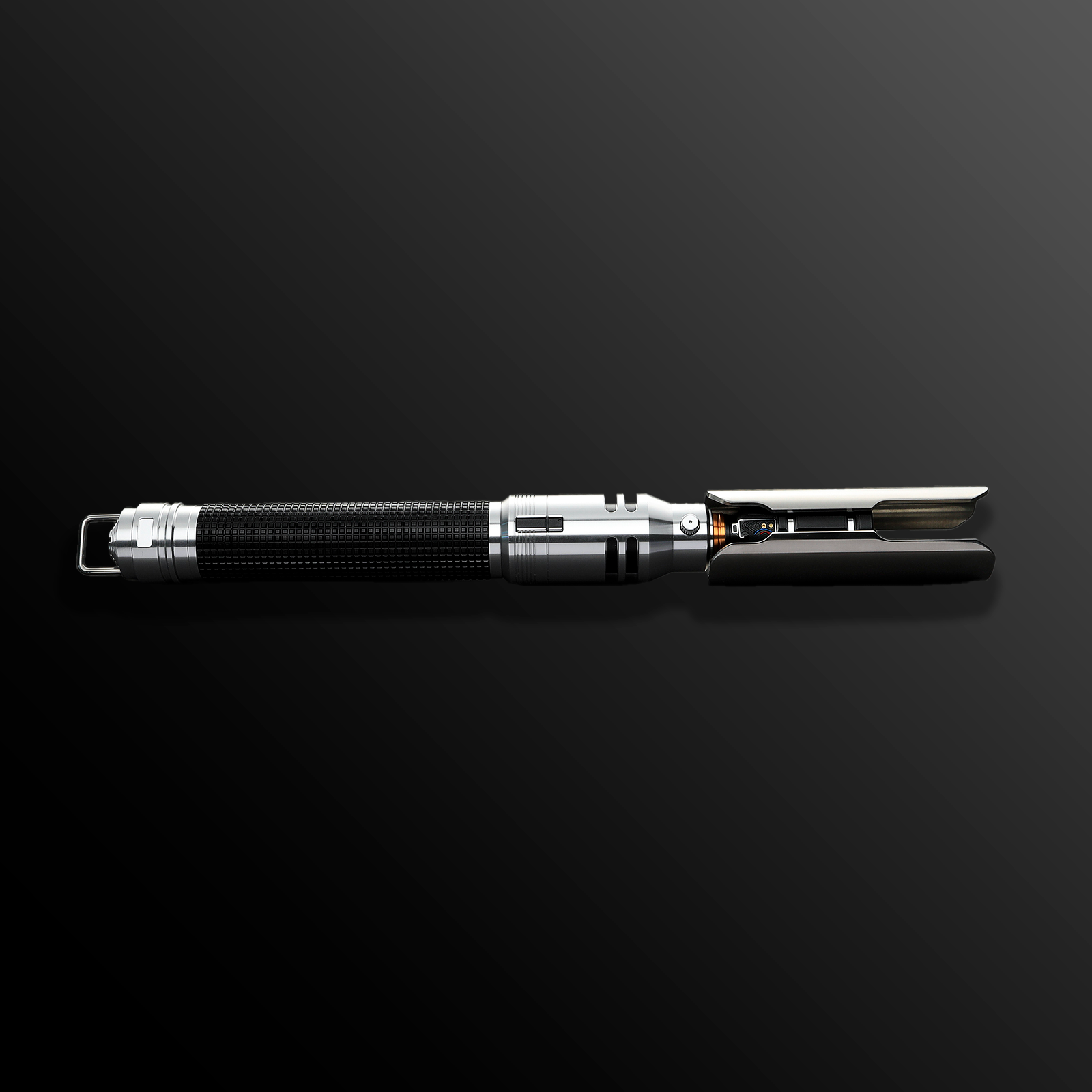 Cal Kestis custom lightsaber with metallic grip and blue blade – Battle Sabers