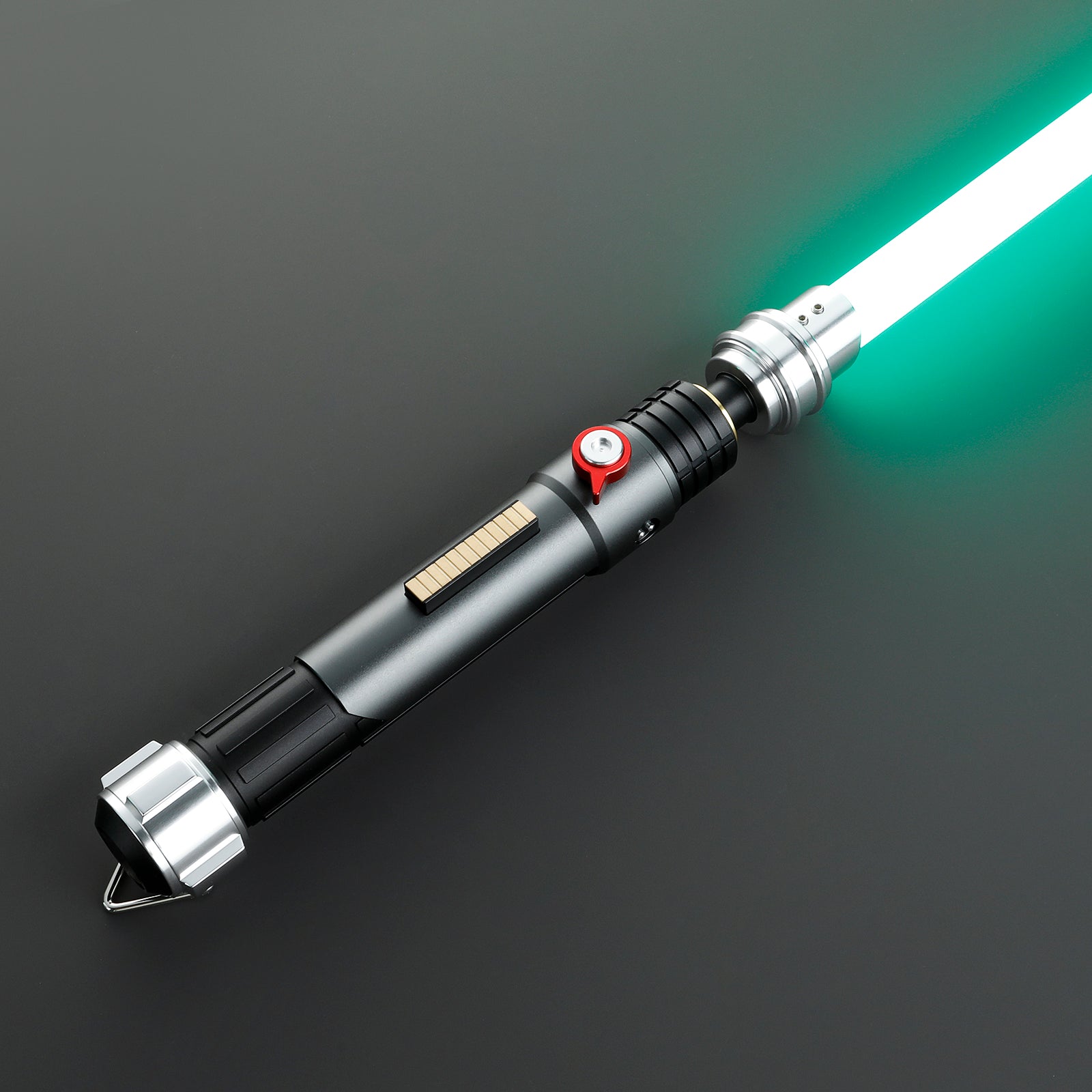 Handcrafted lightsaber inspired by Ezra Bridger with vibrant blue glow – Battle Sabers