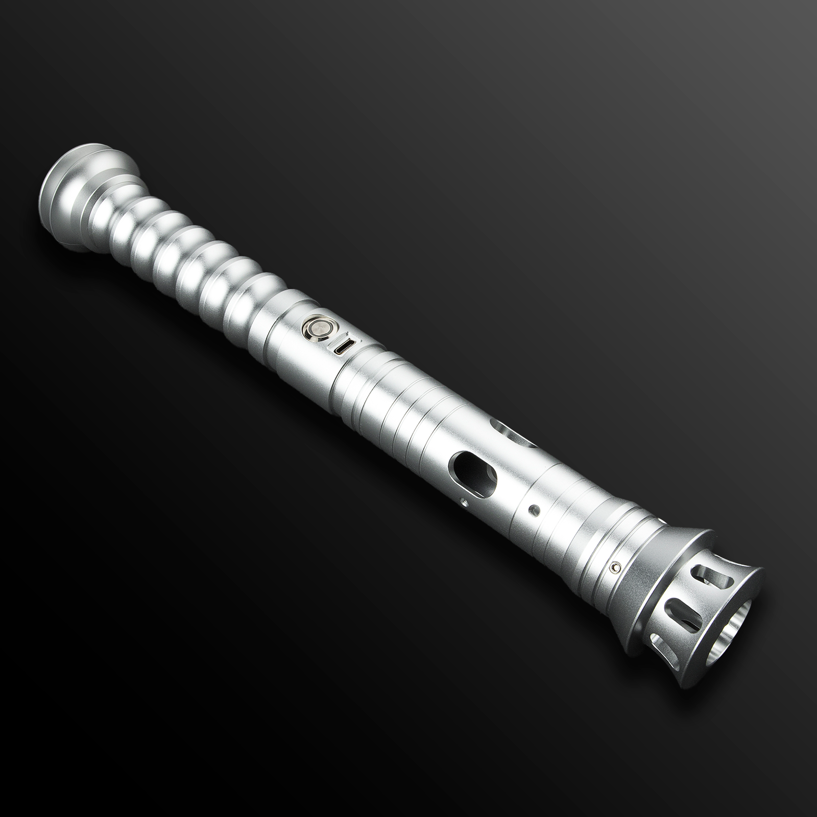 Close-up of Lotus Light Saber’s illuminated energy core - Battle Sabers