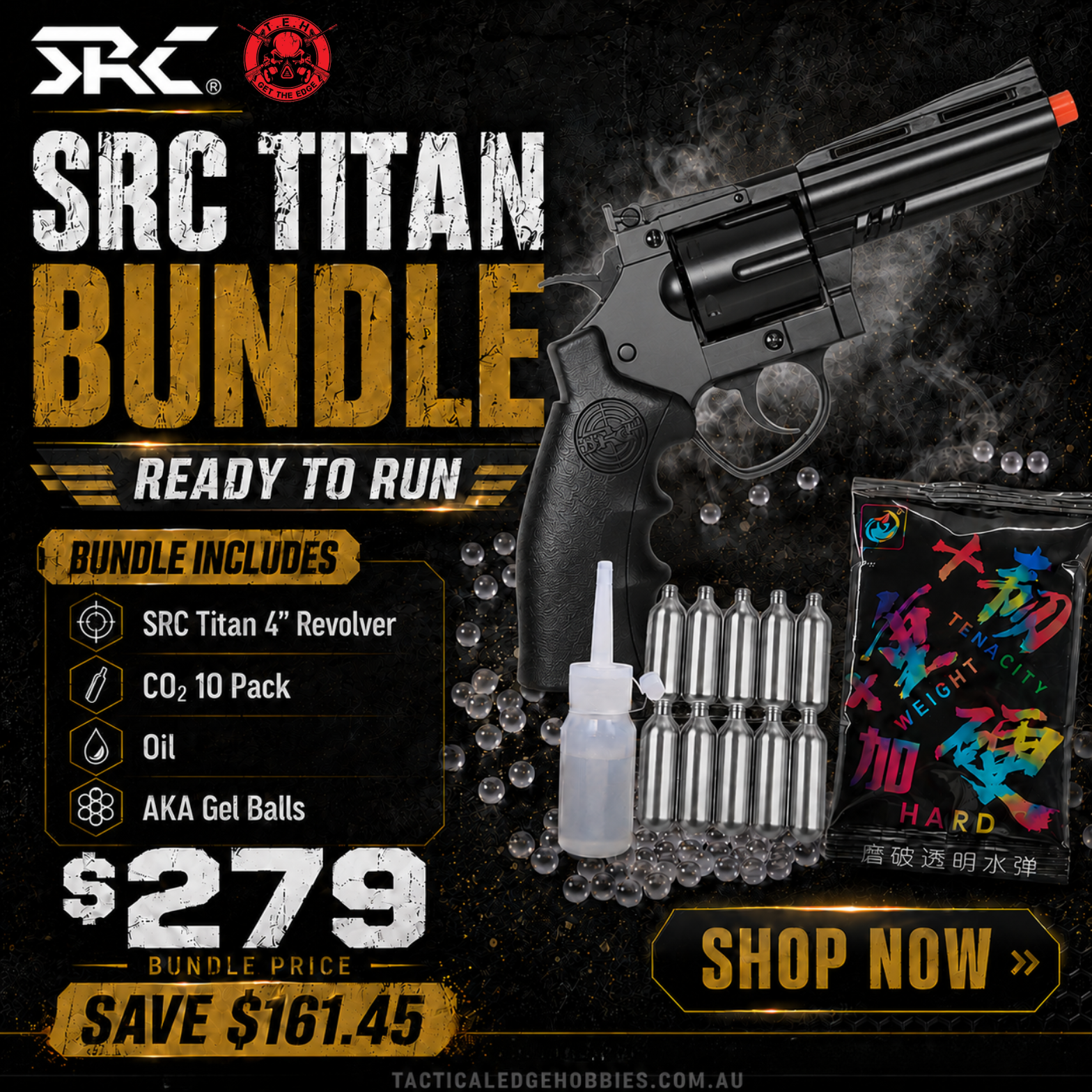 SRC Titan Bundle 4" Black