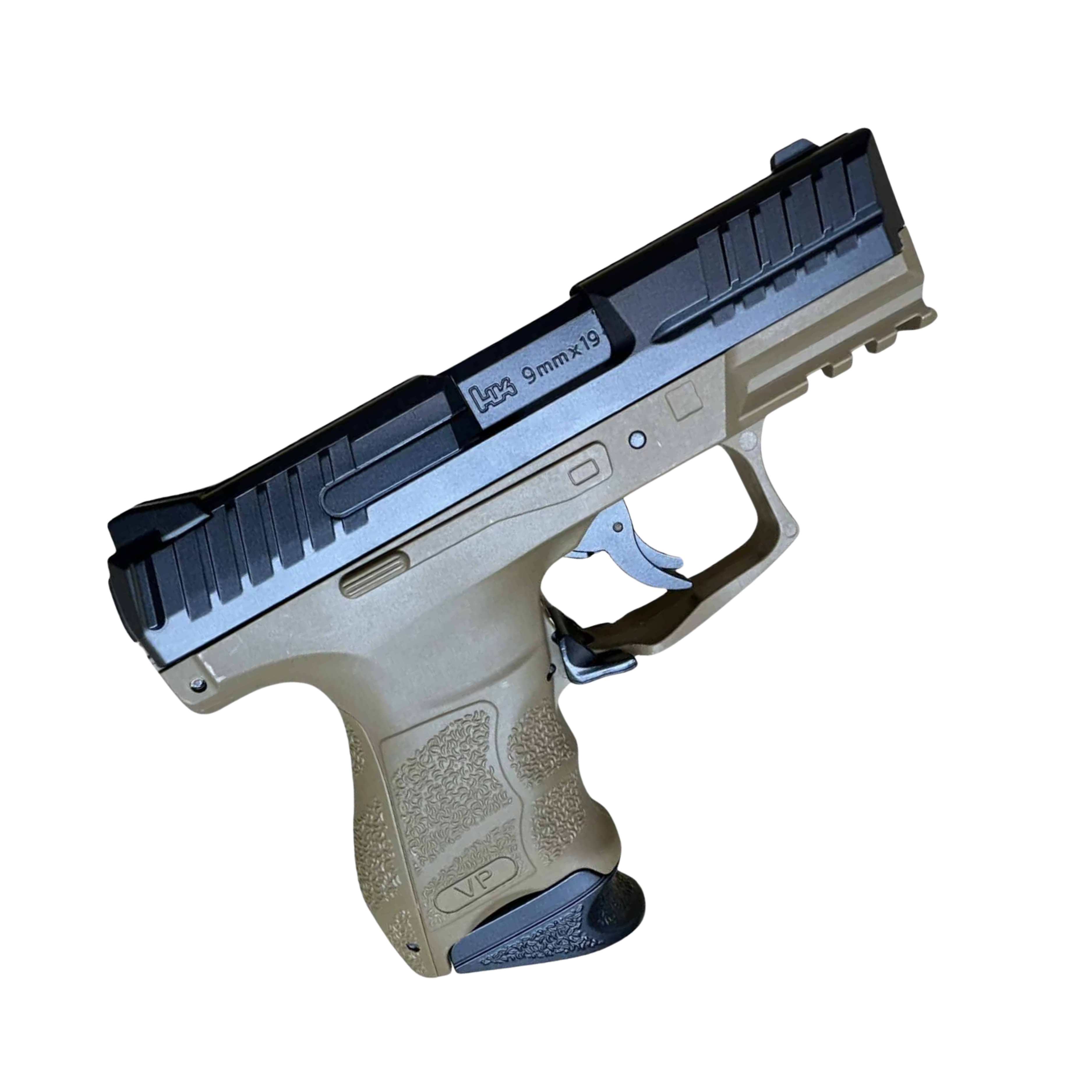 HK VP9 SK Metal Manual Gel Blaster - Tan/Black