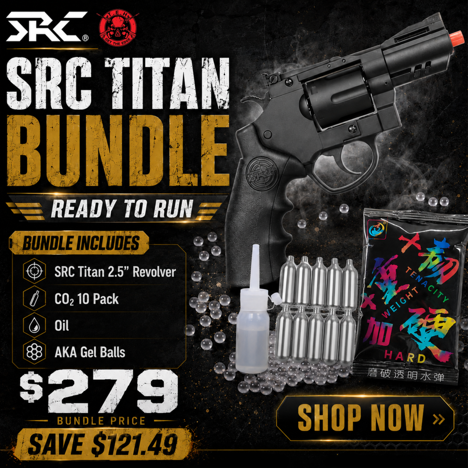 SRC TITAN Bundle 2.5" Black