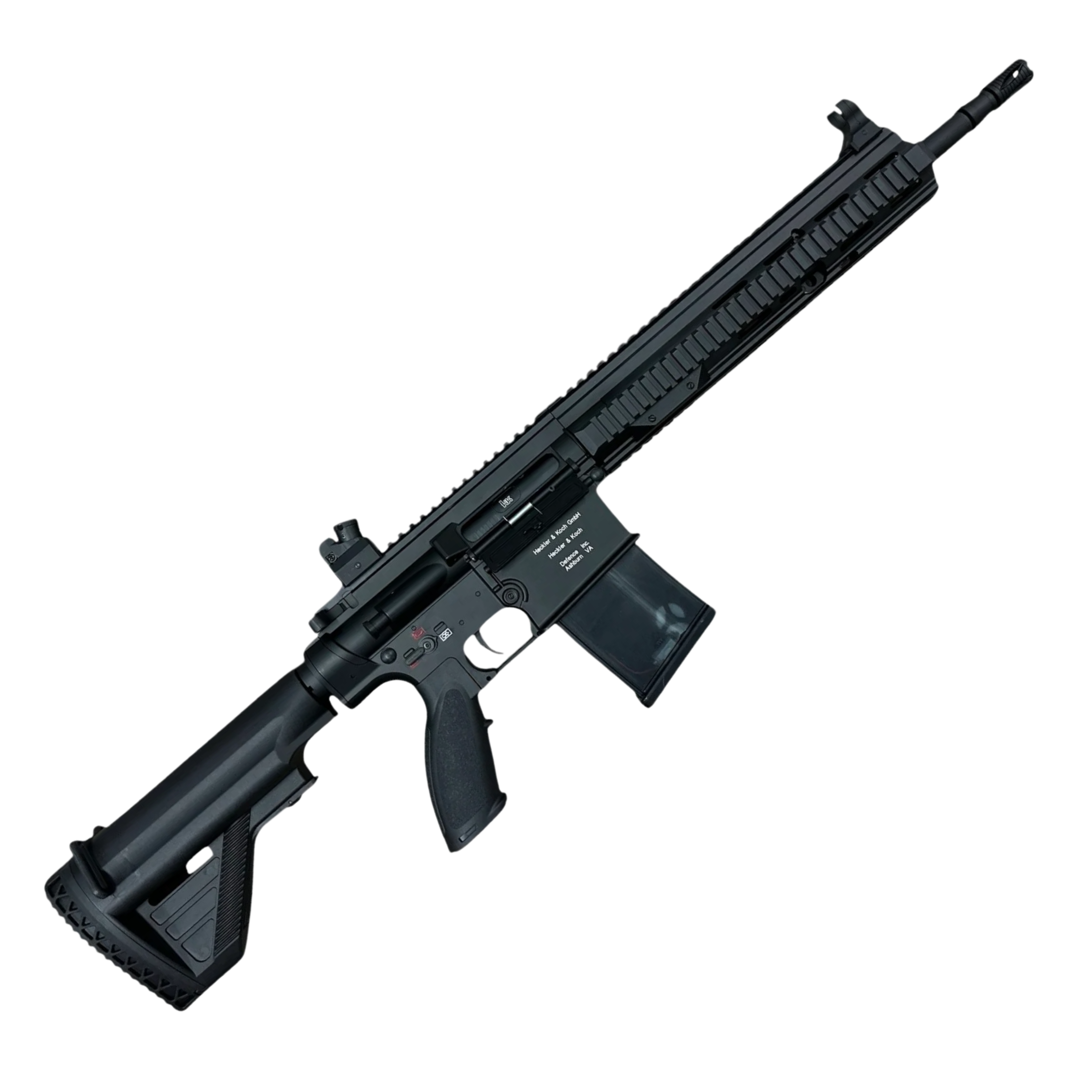 Golden Eagle HK417D Gel Blaster AEG Rifle w/12” Handguard - Black