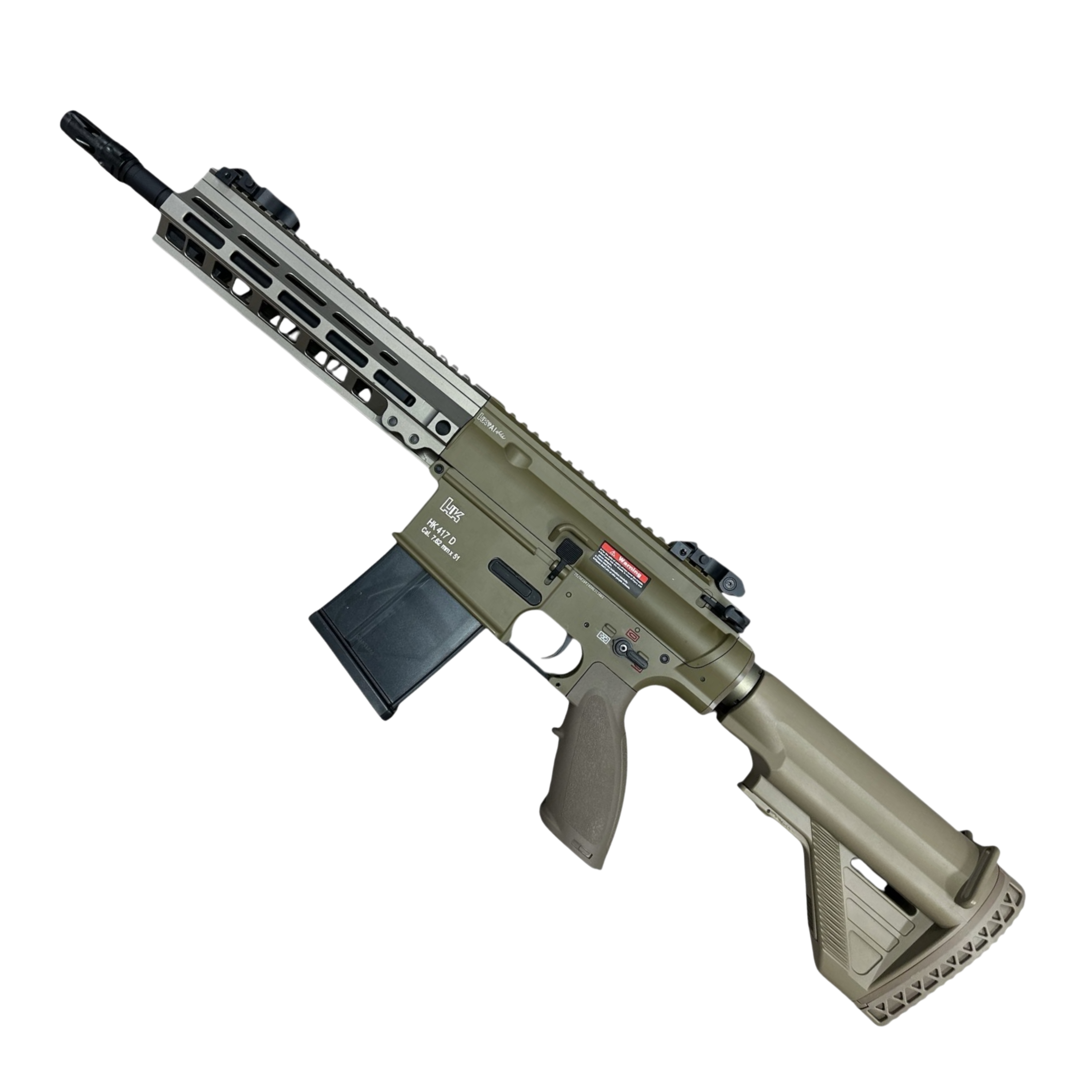 Golden Eagle HK417D Gel Blaster AEG Rifle w/9” Handguard - Tan
