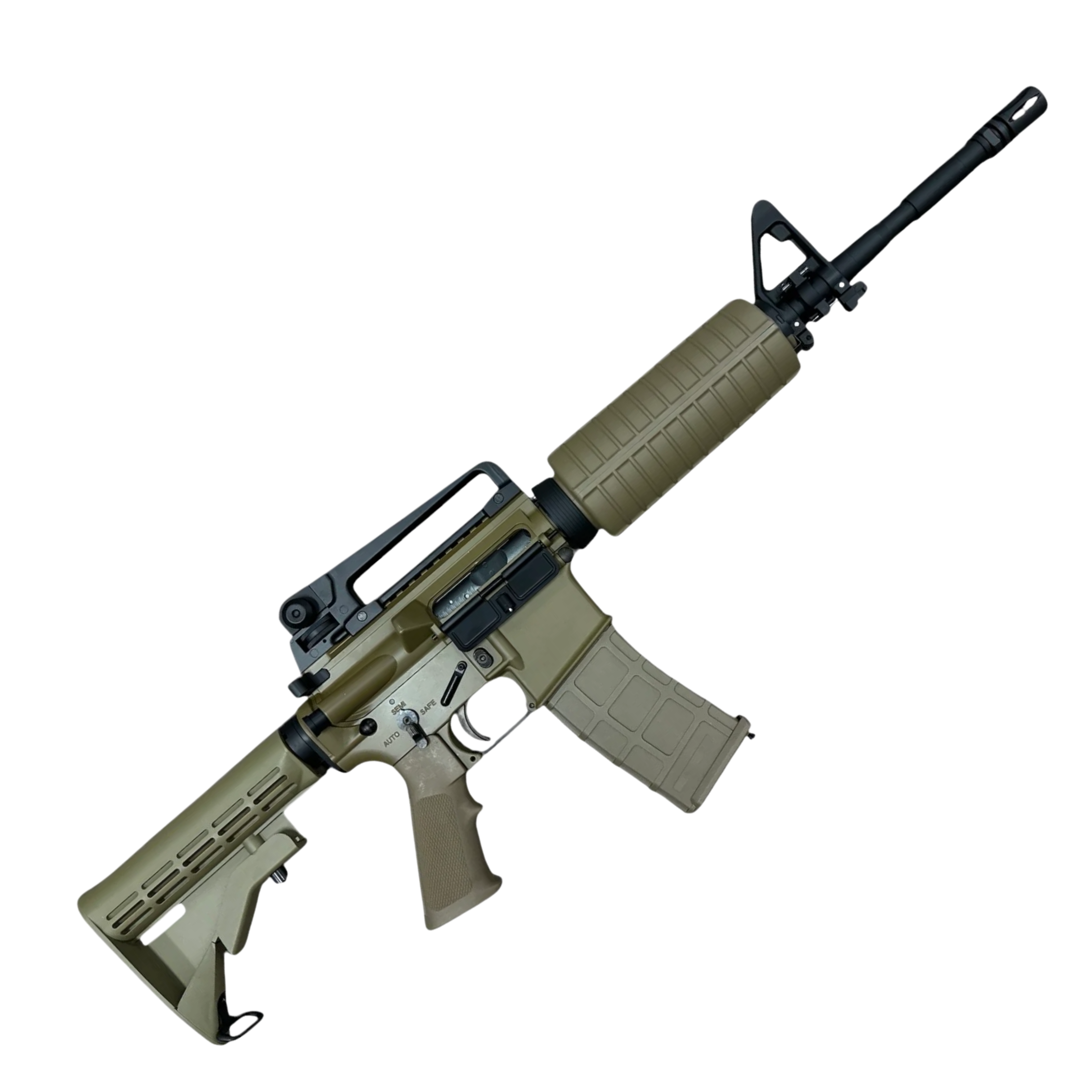 Golden Eagle M4A1 CAR 15 Gas Blowback Rifle (GBBR) Gel Blaster - Tan