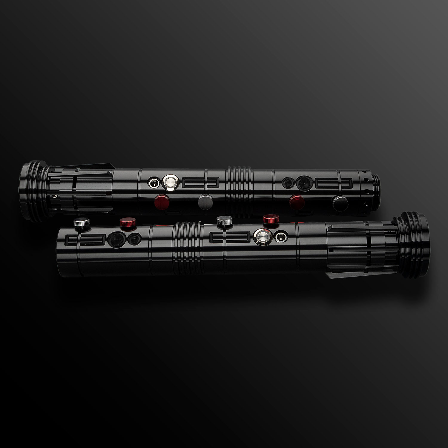 Dual-sided Maul Themed Light Saber emitting red energy - Battle Sabers
