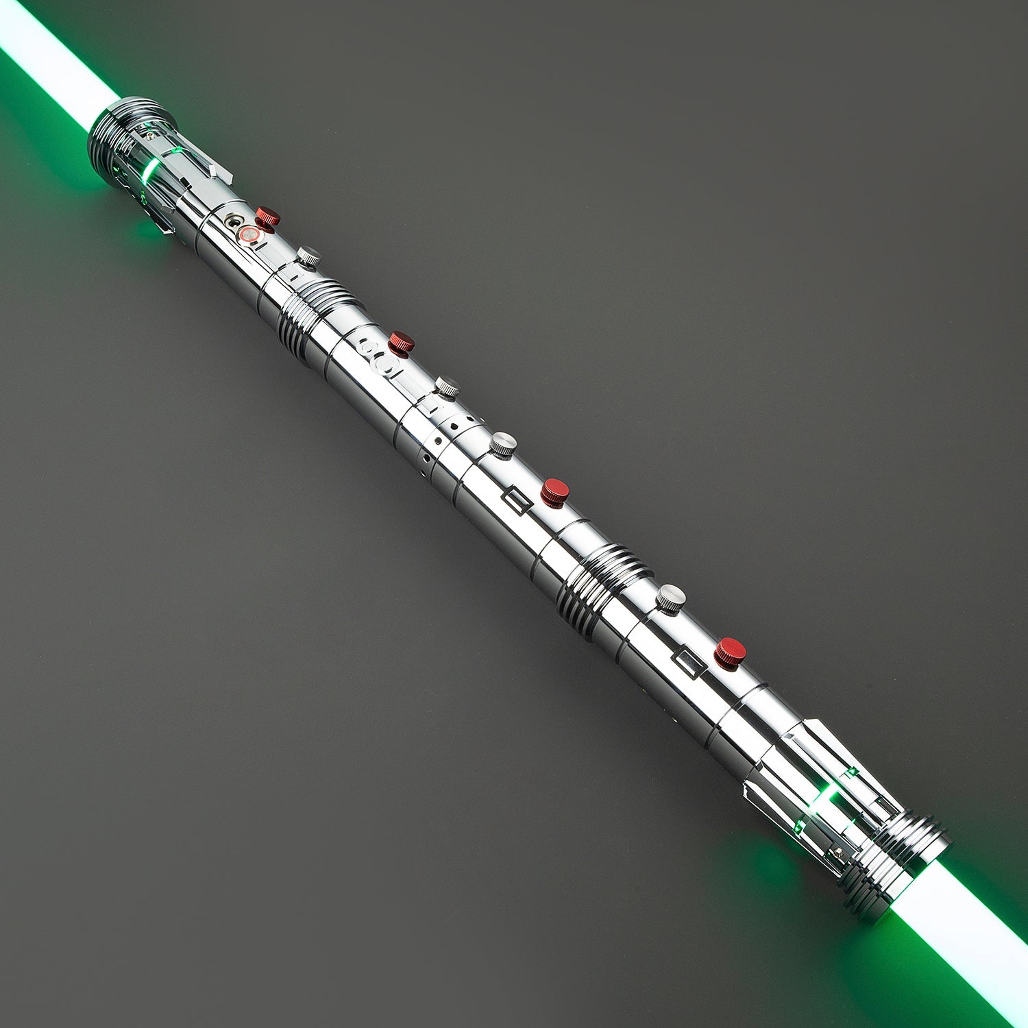 Maul dual-blade silver saber – Battle Sabers