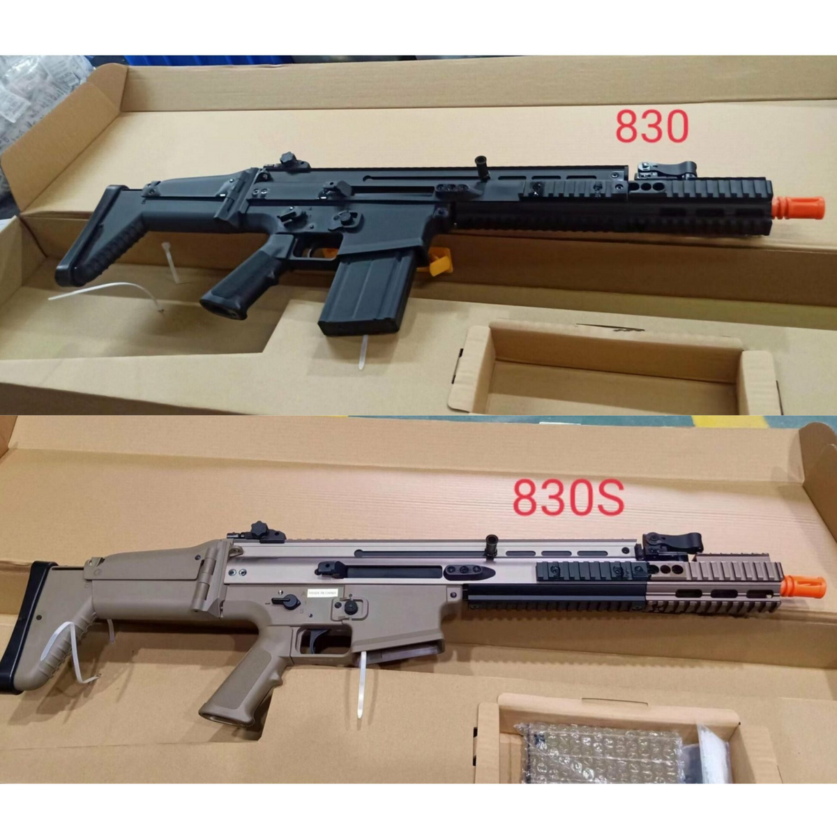 Double Bell SCAR-H AEG MREX Metal Gel Blaster - Tan
