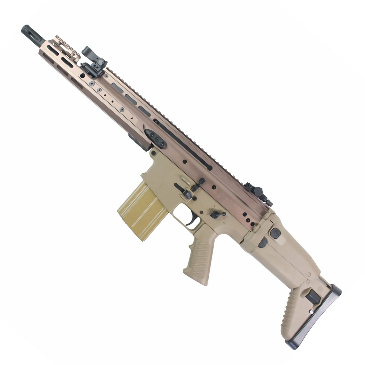 Double Bell SCAR-H AEG MREX Metal Gel Blaster - Tan