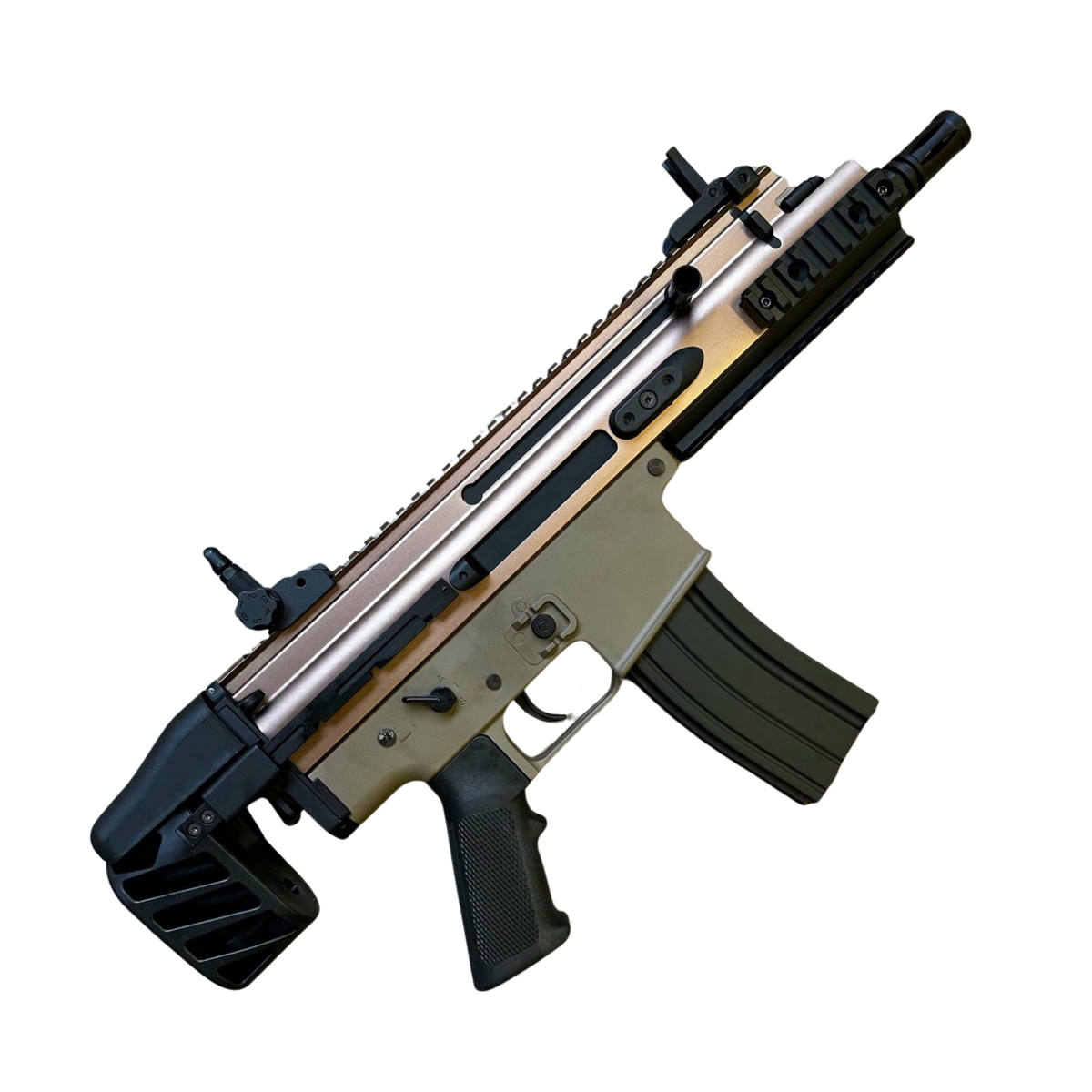 SCAR-SC AEG Metal Gel Blaster - Tan