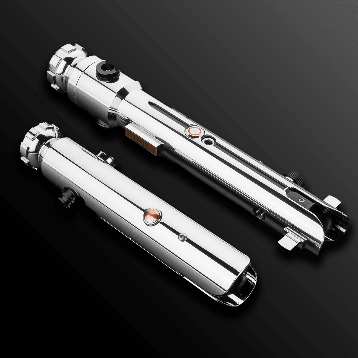 Ahsoka Tano dual sabers glowing blue - Battle Sabers