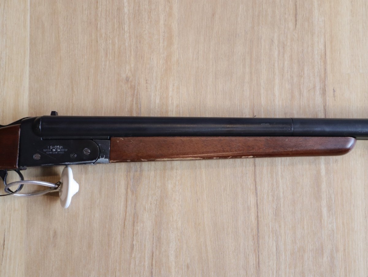 Boneyard - HWASAN 0521 Real Wood Double Barrel Gas Gel Blaster