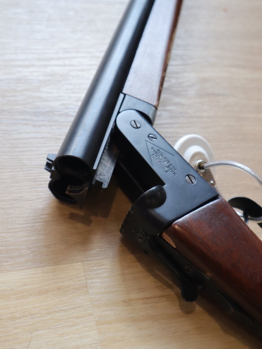 Boneyard - HWASAN 0521 Real Wood Double Barrel Gas Gel Blaster