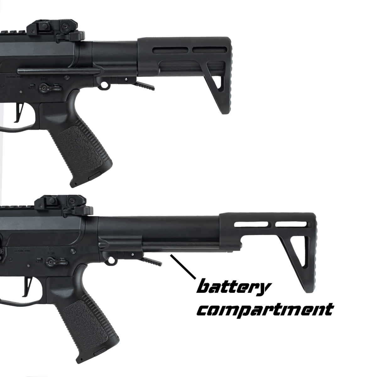 Tactical Classic Army Nemesis X9 Metal AEG Gel Blaster for enhanced precision and power - Tactical Edge Hobbies