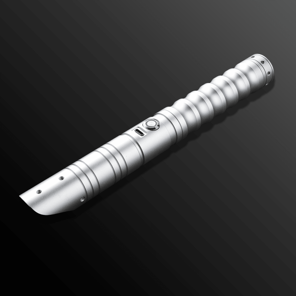 Commander Light Saber in silver with glowing blade - Tactical Edge Hobbies