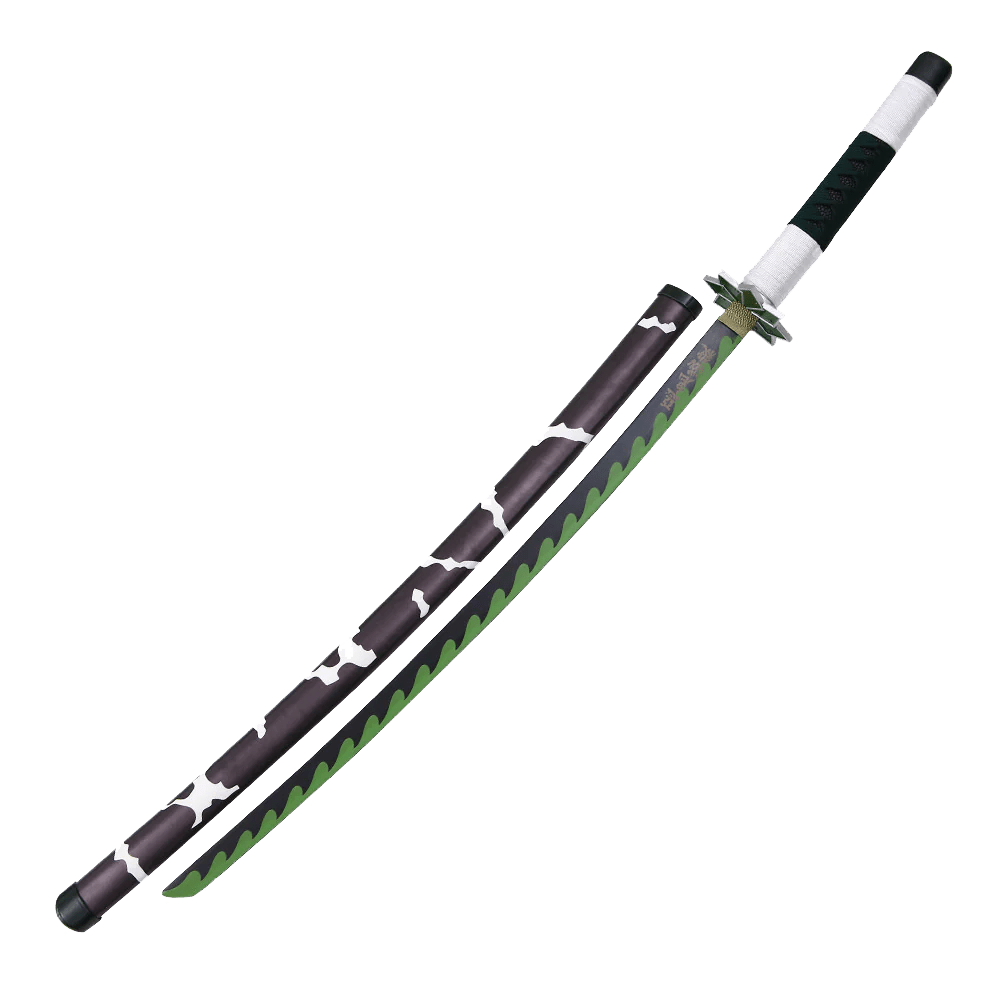 Sanemi Shinazugawa sword green katana - Tactical Edge Hobbies