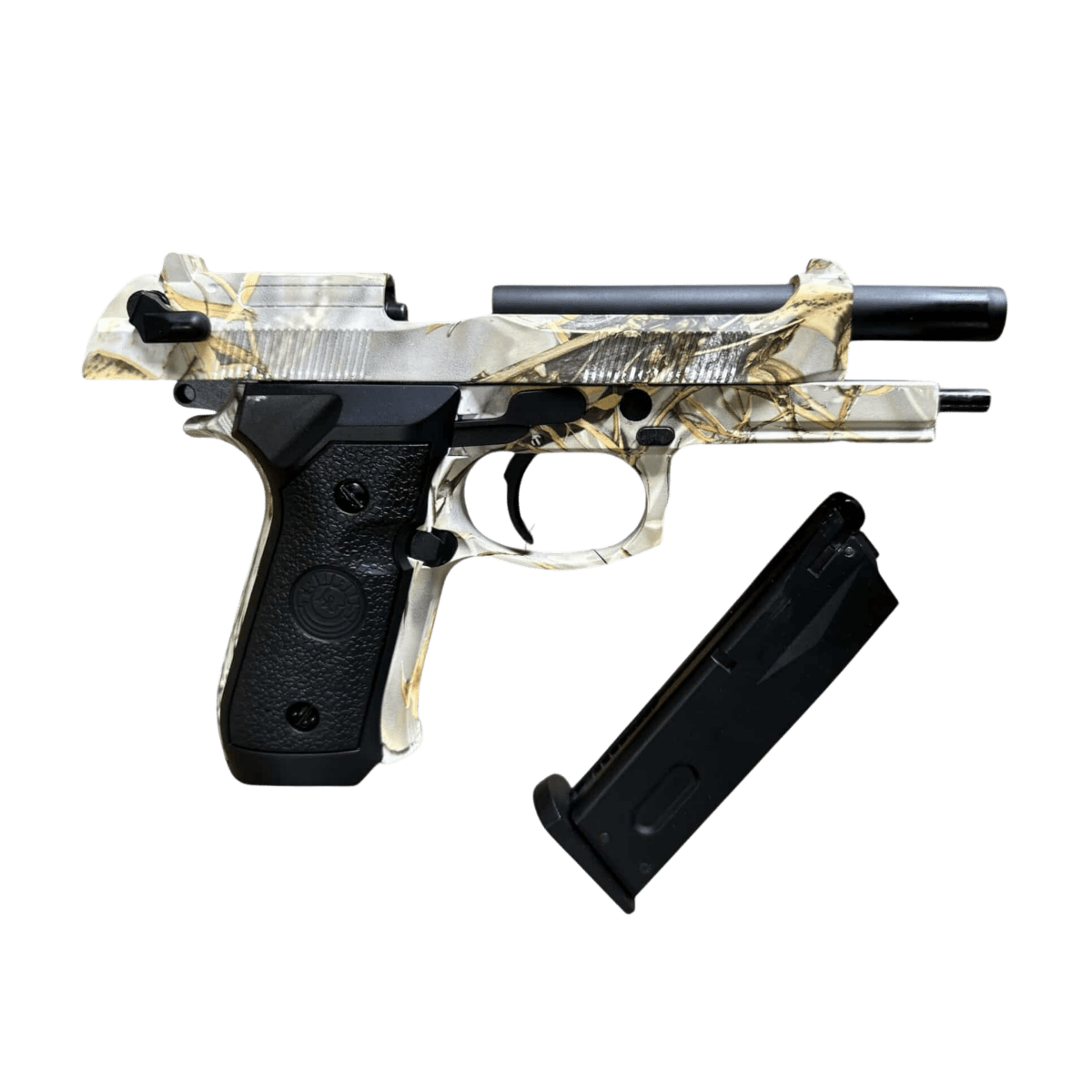 DOUBLE BELL Beretta M92 A1 M9 Gas Blow Back Gel Blaster - Jungle Camo