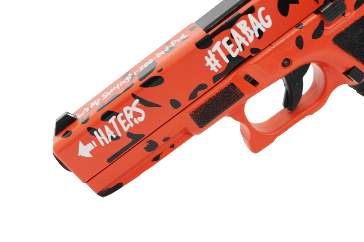 Authentic Double Bell Deadpool DP17 Gas Blow Back Gel Blaster with Deadpool theme - Tactical Edge Hobbies