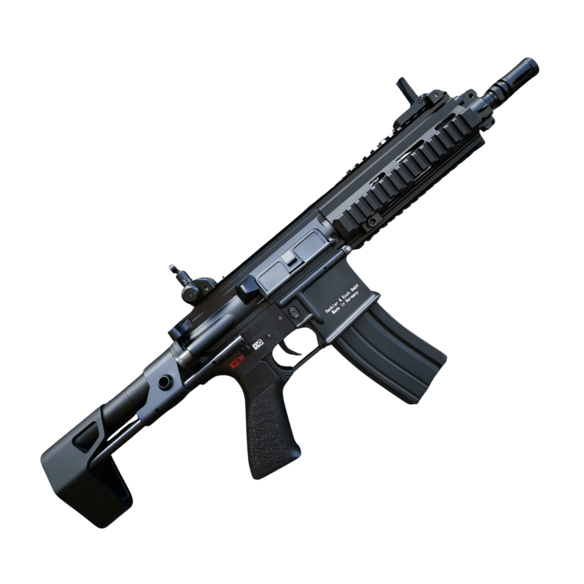 Double Bell HK416C Engraved Metal Gel Blaster - Black