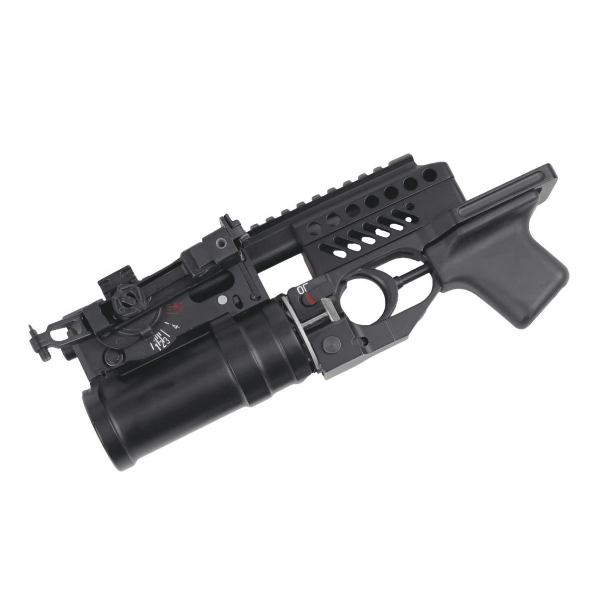 Double Bell K-55A GP-25 Metal Grenade Launcher Gas Powered Gel Blaster