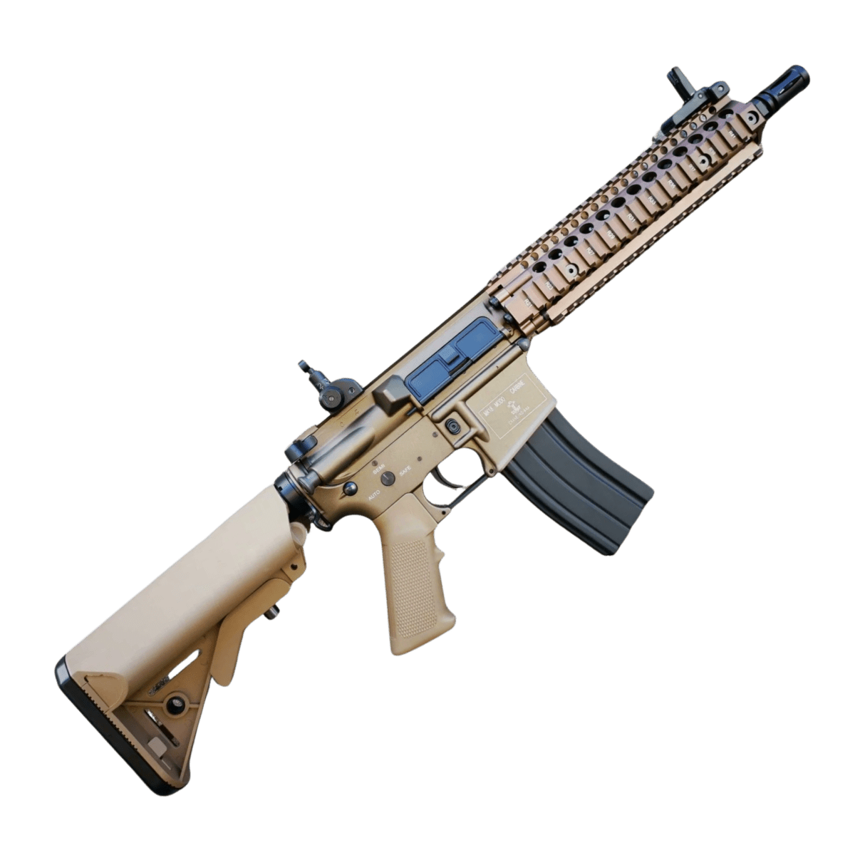 Double Bell MK18 AEG Metal Gel Blaster - Tan
