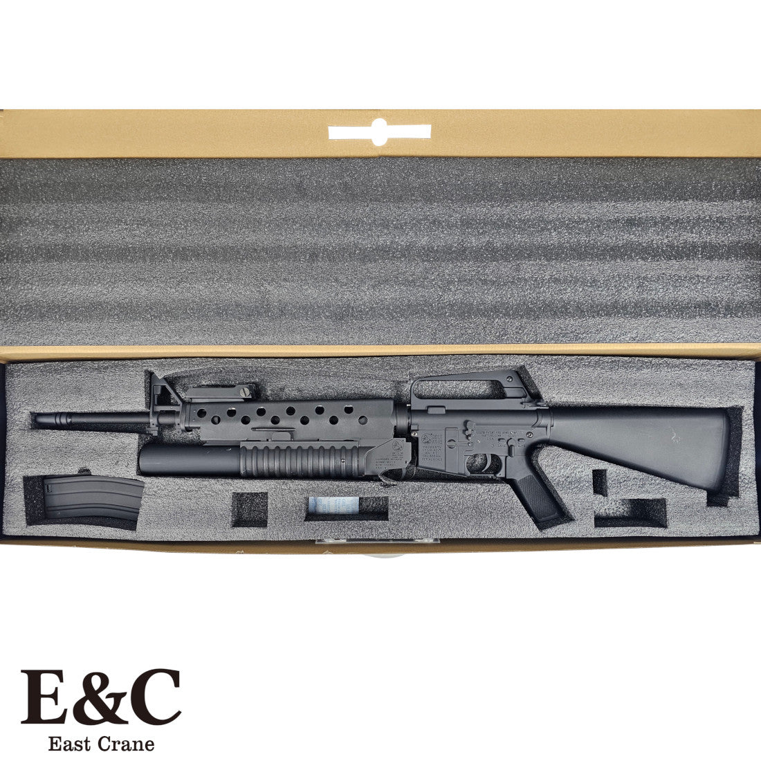 E&C M16 Gel Blaster with M203 Grenade Launcher for optimal gel blaster performance - Tactical Edge Hobbies