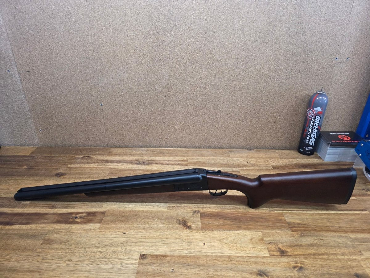 Ex Demo - HWASAN 0521 Real Wood Double Barrel Gas Gel Blaster