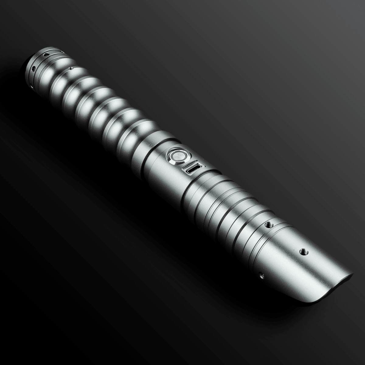 Sleek silver Force Light Saber emitting bright light - Tactical Edge Hobbies