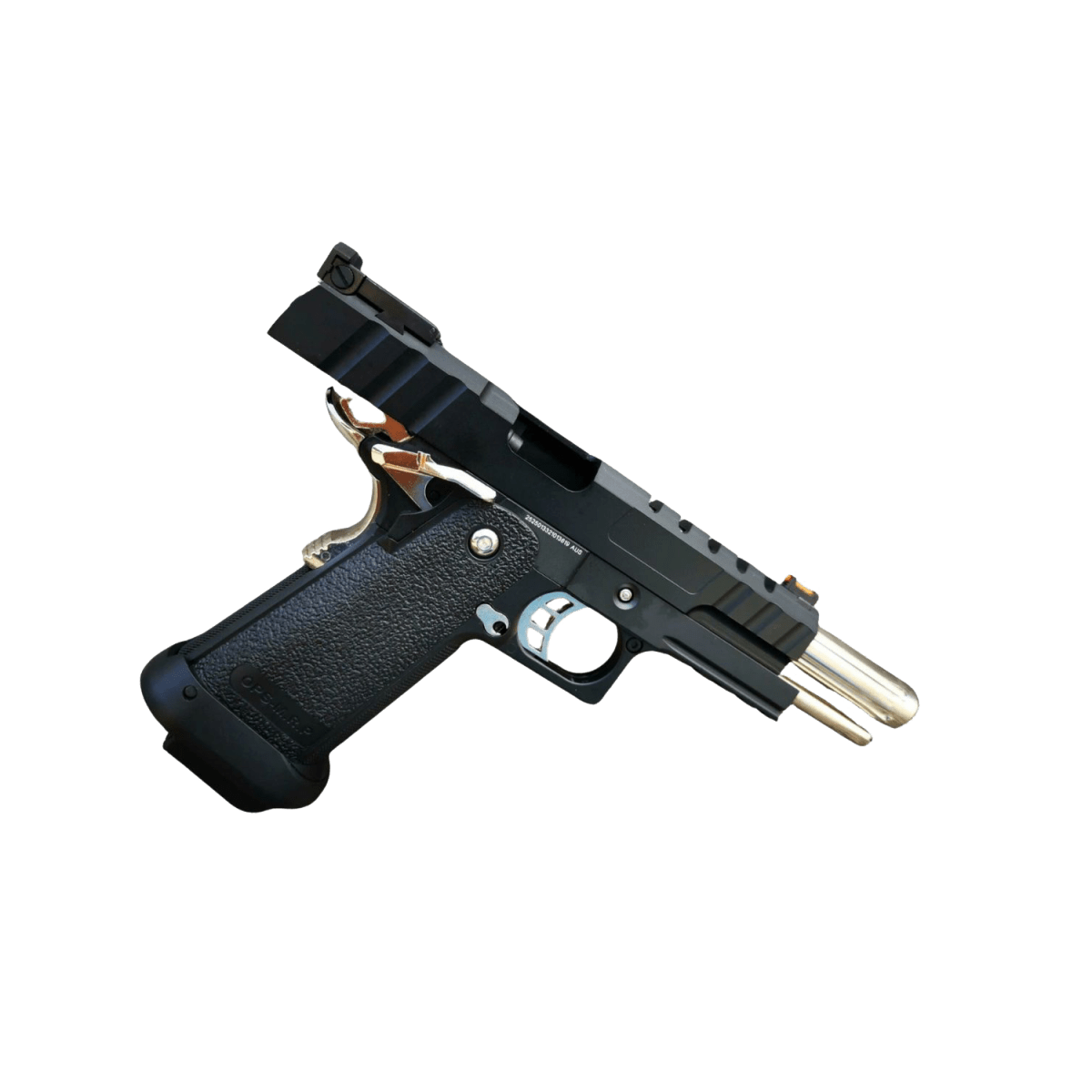 Golden Eagle 3343 Metal GMX OPS Hi-Capa 5.1 Gas Blow Back Gel Blaster - Black/Silver