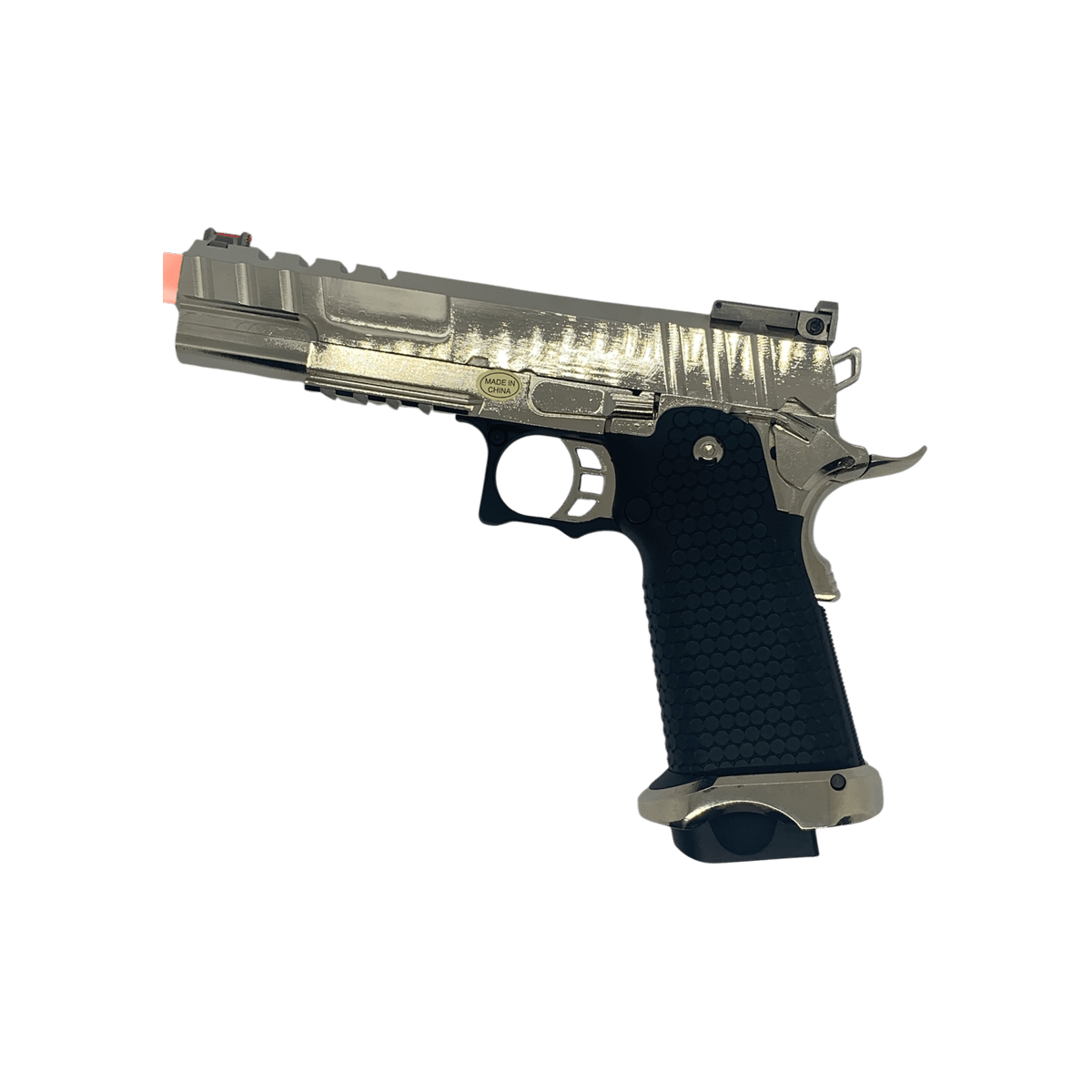 Full metal Golden Eagle 3343SV Hi-Capa 5.1 gel blaster with GMX silver slide - Tactical Edge Hobbies