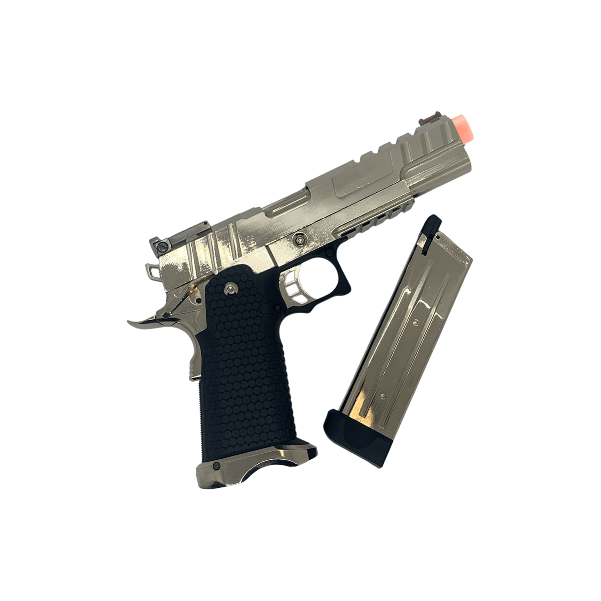 Golden Eagle 3343SV Hi-Capa 5.1 GBB gel blaster with OPS MRP silver CNC slide - Tactical Edge Hobbies