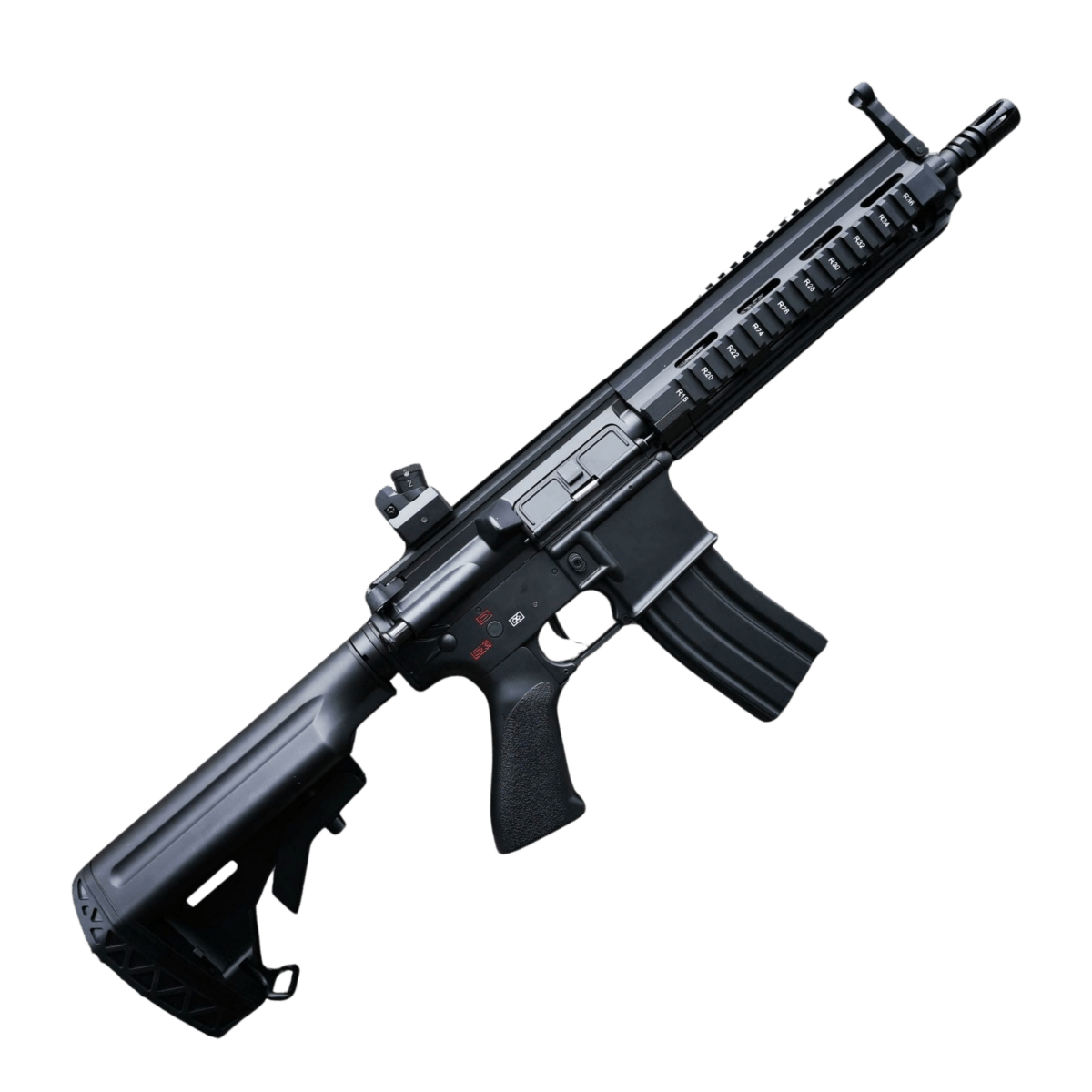 Golden Eagle HK416D AEG Engraved Metal Gel Blaster - Black (FB6621)