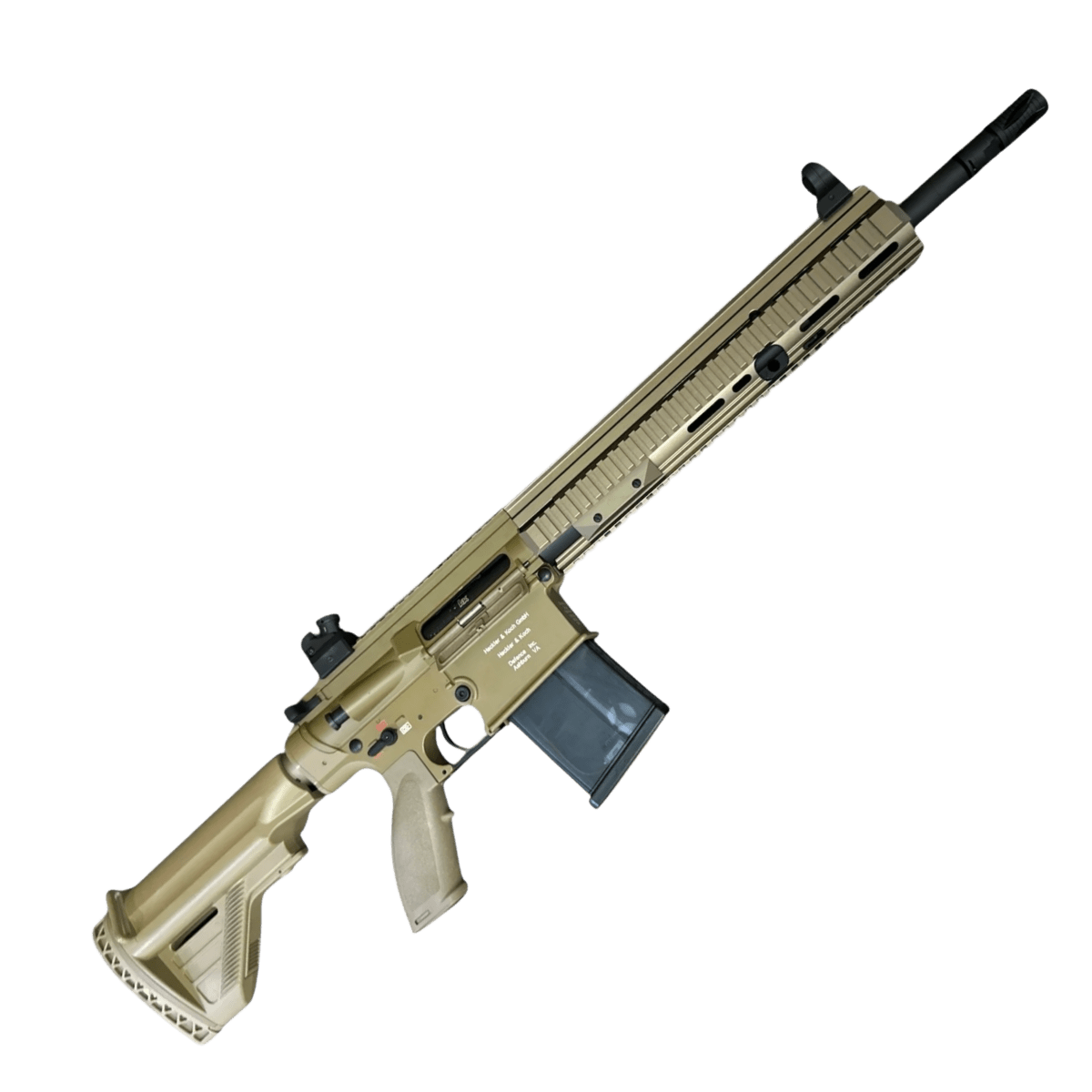 Golden Eagle HK417D Gel Blaster AEG Rifle w/12” Handguard - Tan