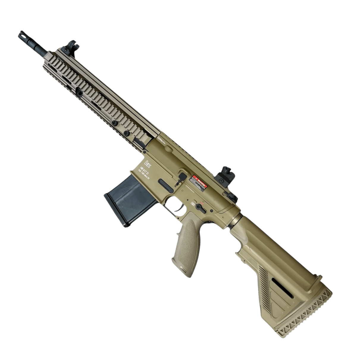 Golden Eagle HK417D Gel Blaster AEG Rifle w/12” Handguard - Tan