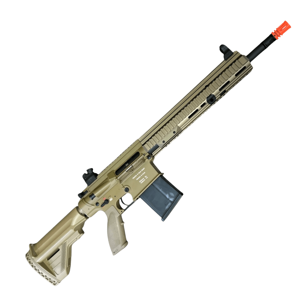 Golden Eagle HK417D Gel Blaster AEG Rifle w/12” Handguard - Tan