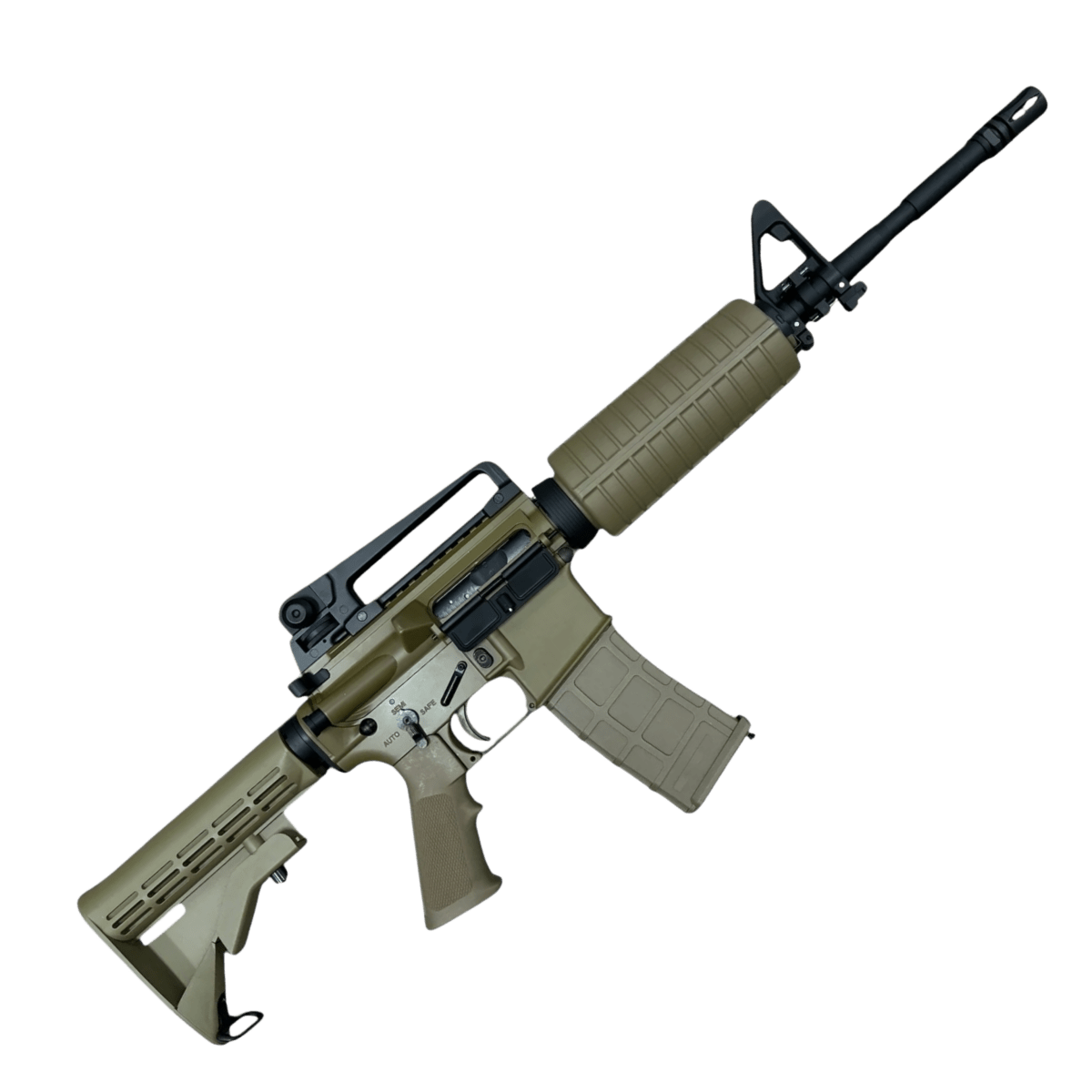 Golden Eagle M4A1 CAR 15 Gas Blowback Rifle (GBBR) Gel Blaster - Tan