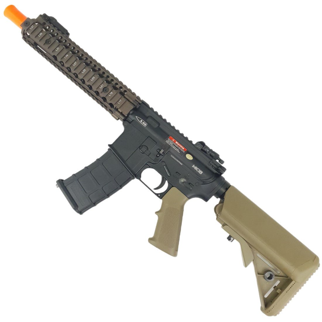 Full Metal MK18 MOD1 GBBR Gel Blaster Golden Eagle - Tactical Edge Hobbies