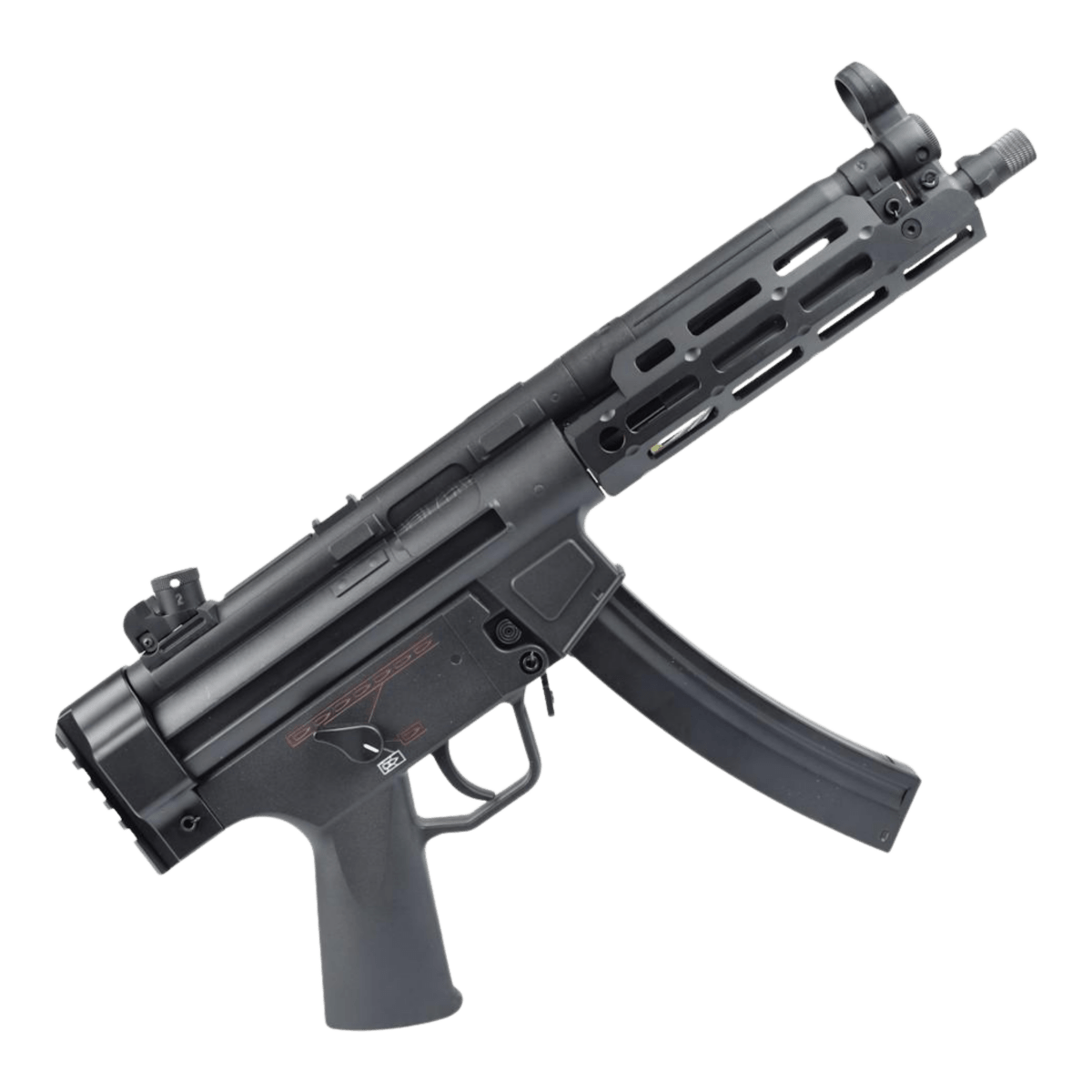 Golden Eagle MP5 M-LOK SMG Gel Blaster with Picatinny Rail Stock Adapter