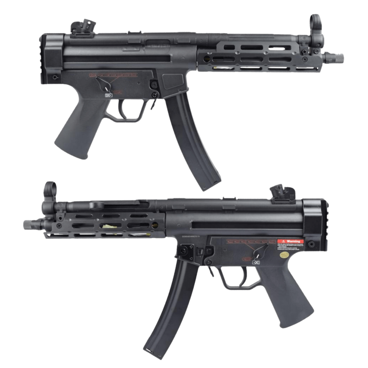 Golden Eagle MP5 M-LOK SMG Gel Blaster with Picatinny Rail Stock Adapter