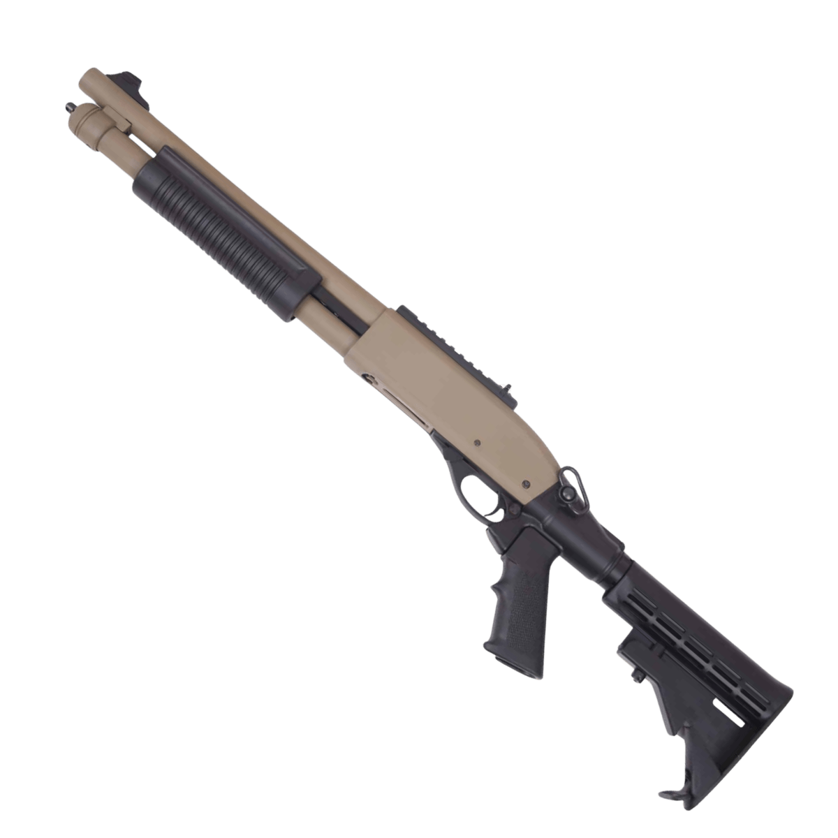 Golden Eagle Type 870 gas shotgun with rail system gel blaster - Tactical Edge Hobbies