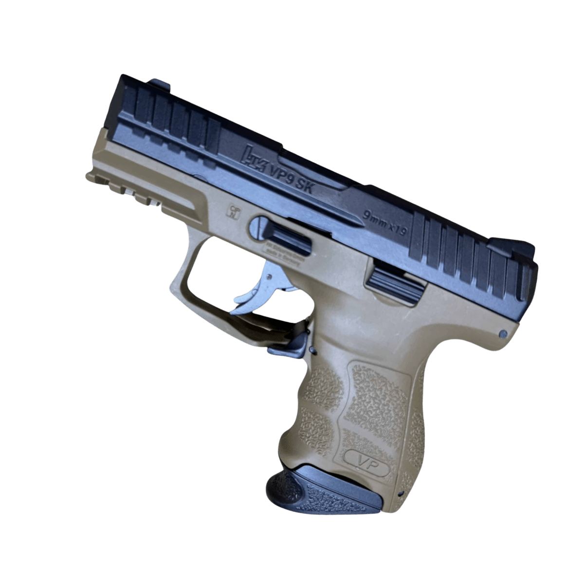 HK VP9 SK Metal Manual Gel Blaster - Tan/Black