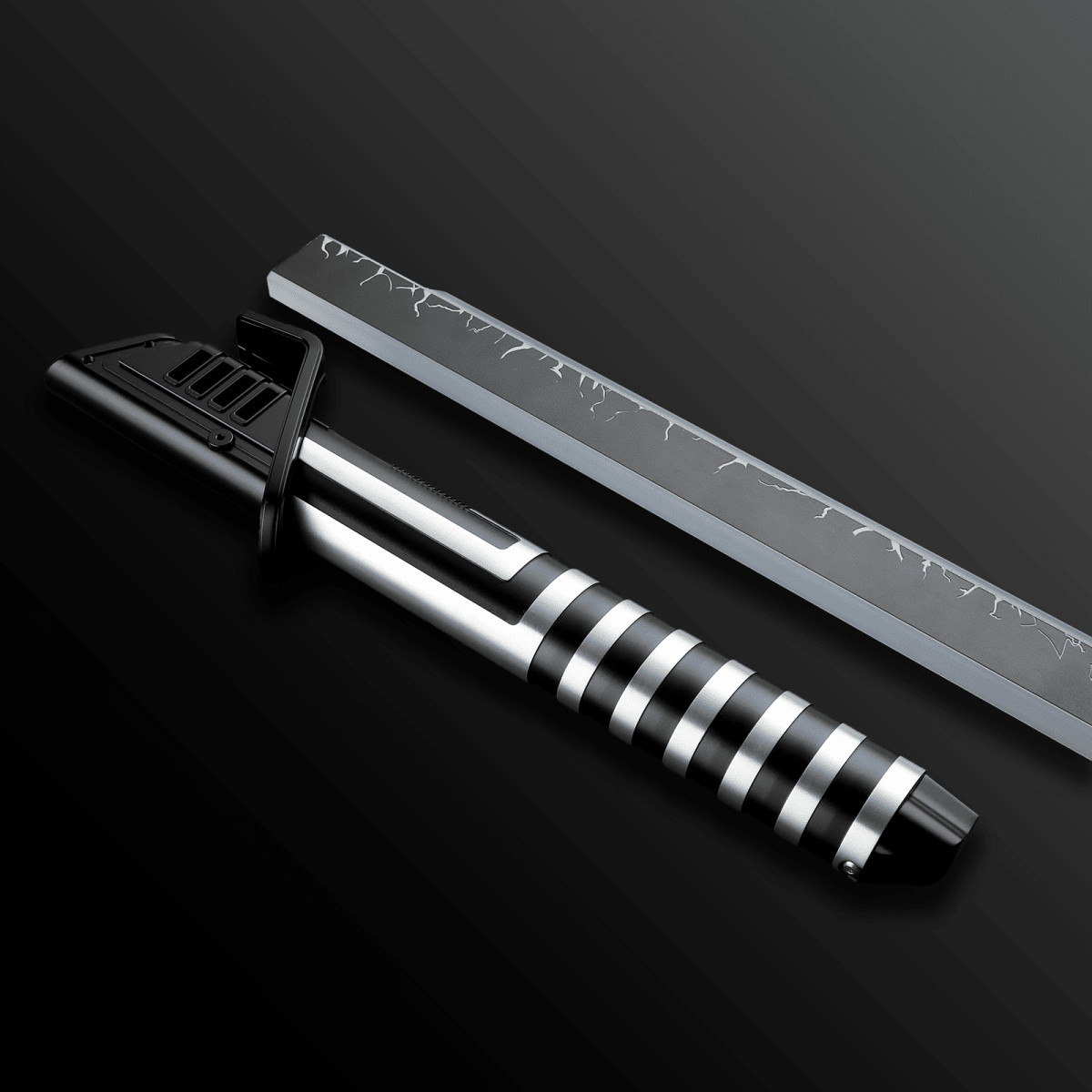 Silver/Black Darksaber Sith Lightsaber Replica - Battle Sabers