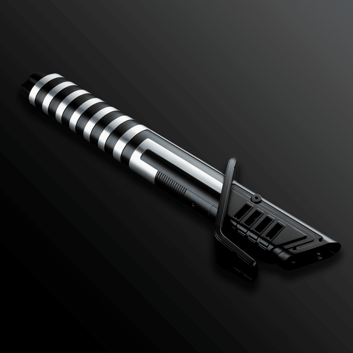 Inspired Darksaber Sith Silver/Black Saber - Battle Sabers
