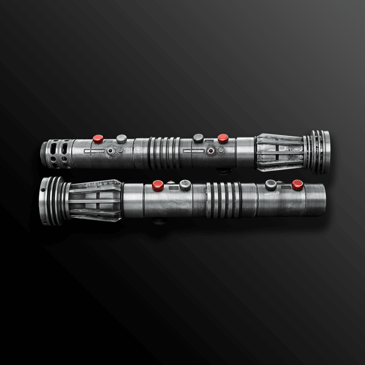 Darth Maul Dual Wield Light Saber Replica Weathered - Battle Sabers