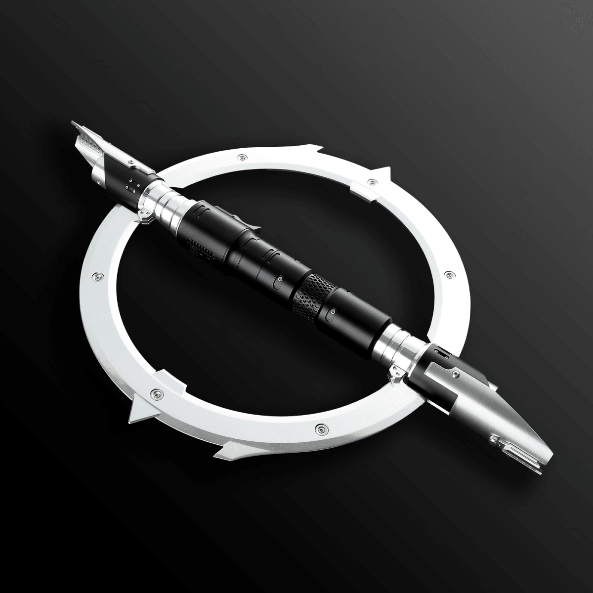 Custom Master Kelleran BEQ lightsaber with sleek metallic hilt – Battle Sabers