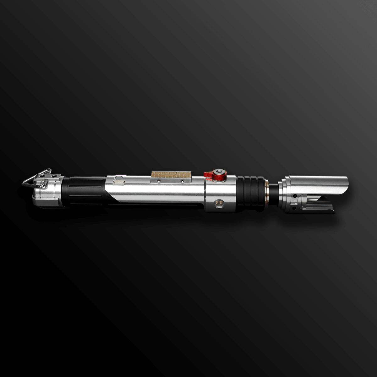 Sabine Wren chrome lightsaber with glowing purple blade – Battle Sabers