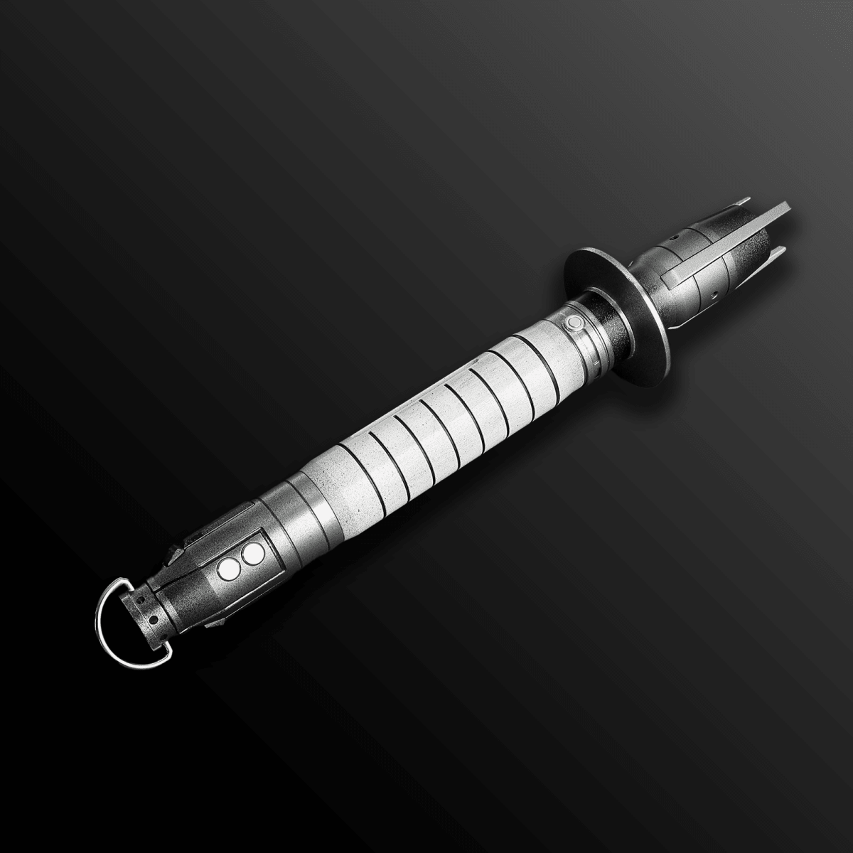 Shin Hati distressed lightsaber with red blade – Battle Sabers