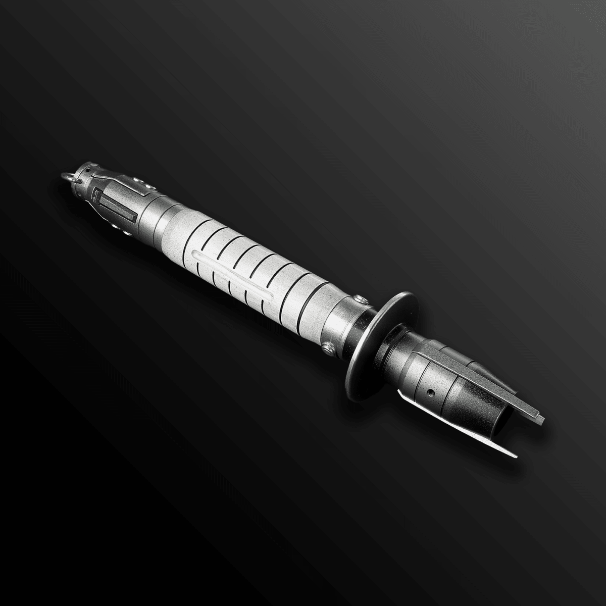 Shin Hati distressed lightsaber with unique hilt – Battle Sabers