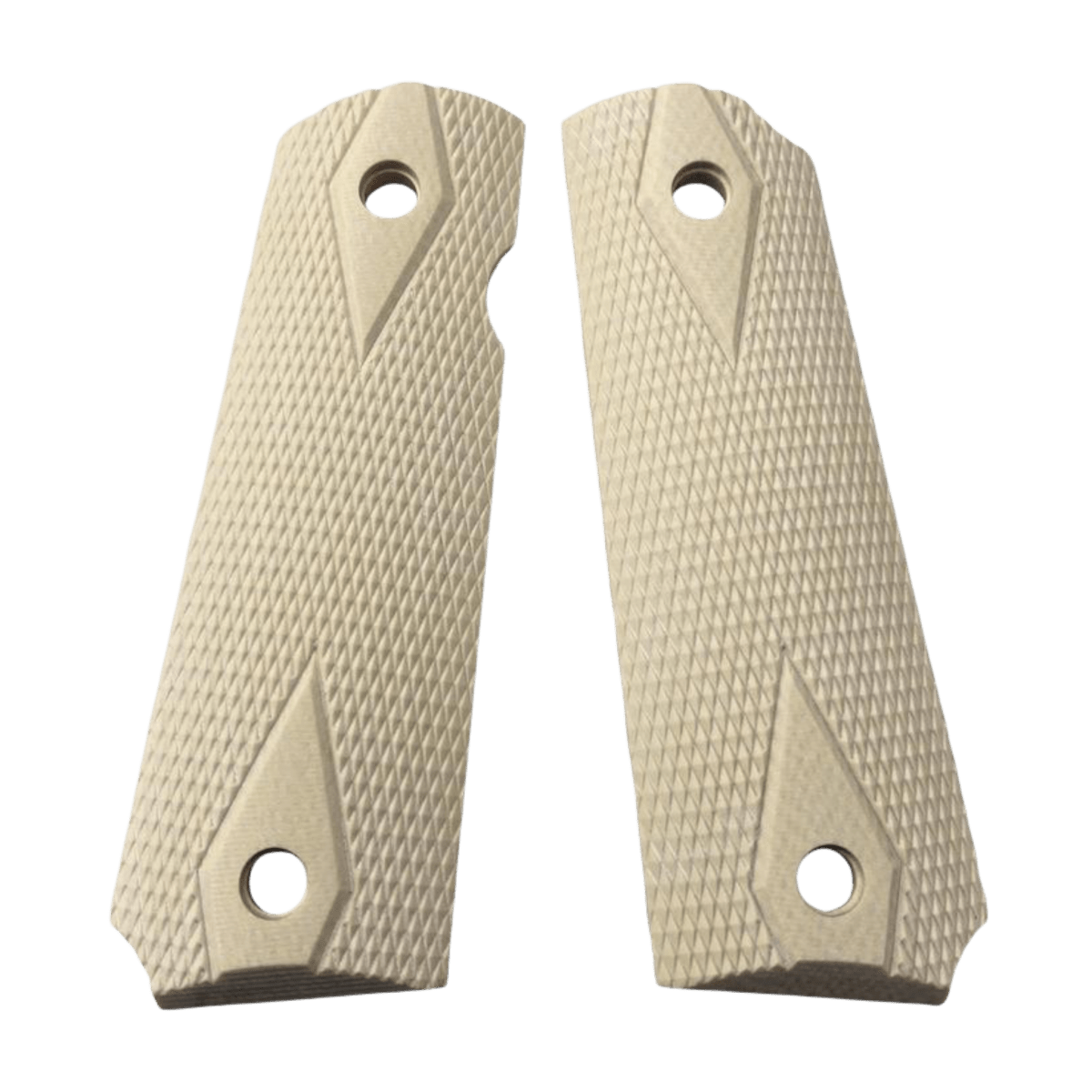 Ivory pistol grip set for GE 1911 GBB pistols, stylish and durable - Tactical Edge Hobbies