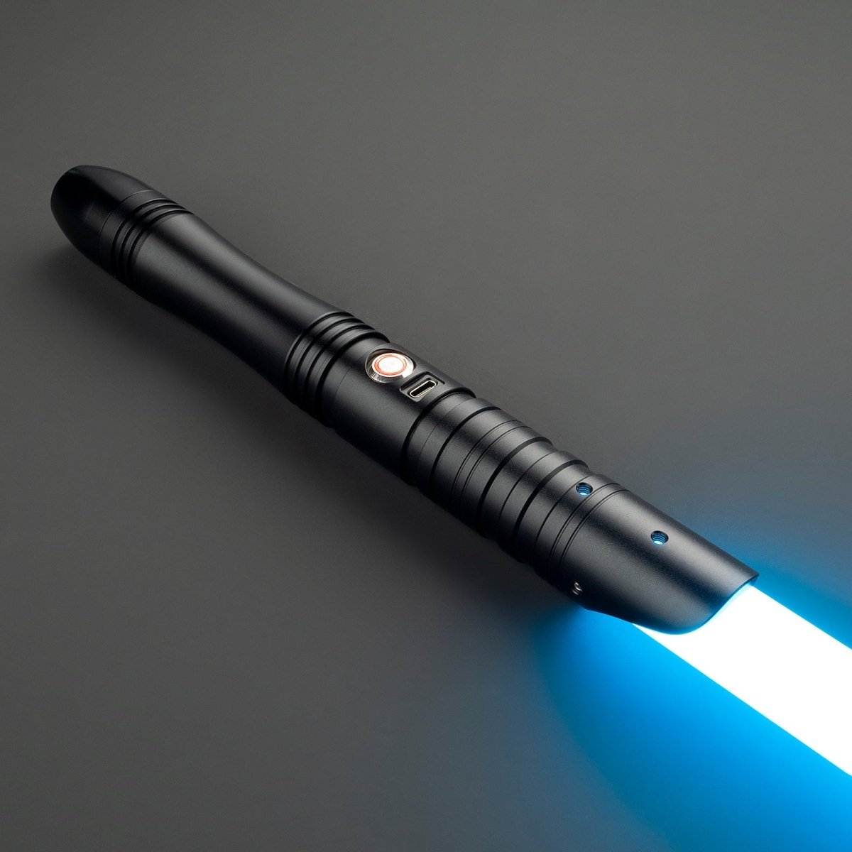 Close-up of Jovian Light Saber’s radiant blade - Tactical Edge Hobbies